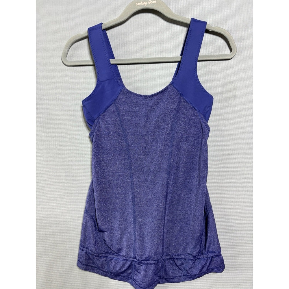 Lululemon  Running and Training Tank Top Sz 6 Blue/purple Workout Athletic W/bra